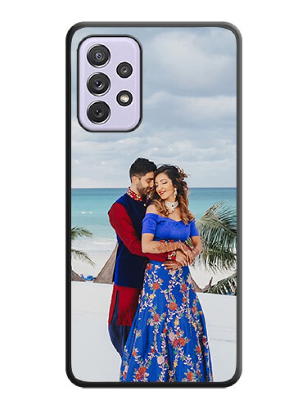 Custom Full Single Pic Upload On Space Black Personalized Soft Matte Phone Covers -Samsung Galaxy A72