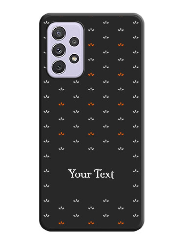 Custom Simple Pattern With Custom Text On Space Black Personalized Soft Matte Phone Covers -Samsung Galaxy A72