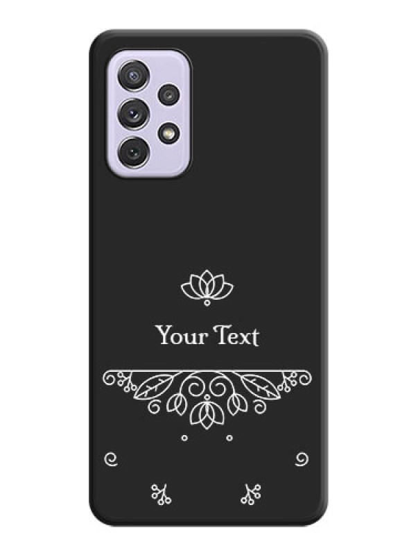 Custom Lotus Garden Custom Text On Space Black Personalized Soft Matte Phone Covers -Samsung Galaxy A72
