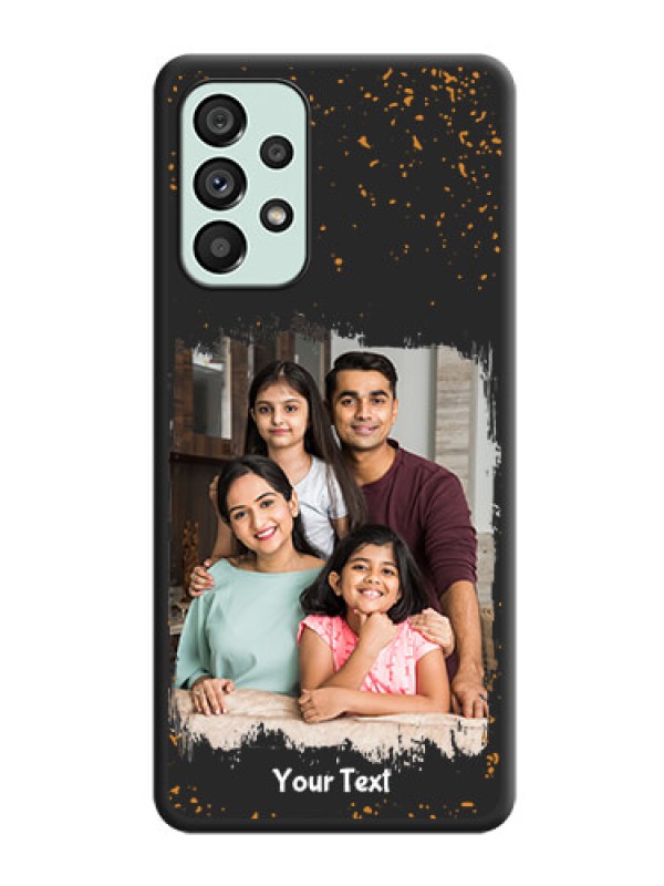 Custom Spray Free Design on Photo on Space Black Soft Matte Phone Cover - Galaxy A73 5G