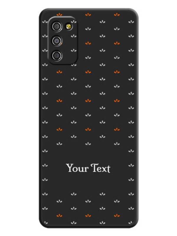 Custom Simple Pattern With Custom Text On Space Black Personalized Soft Matte Phone Covers -Samsung Galaxy F02S