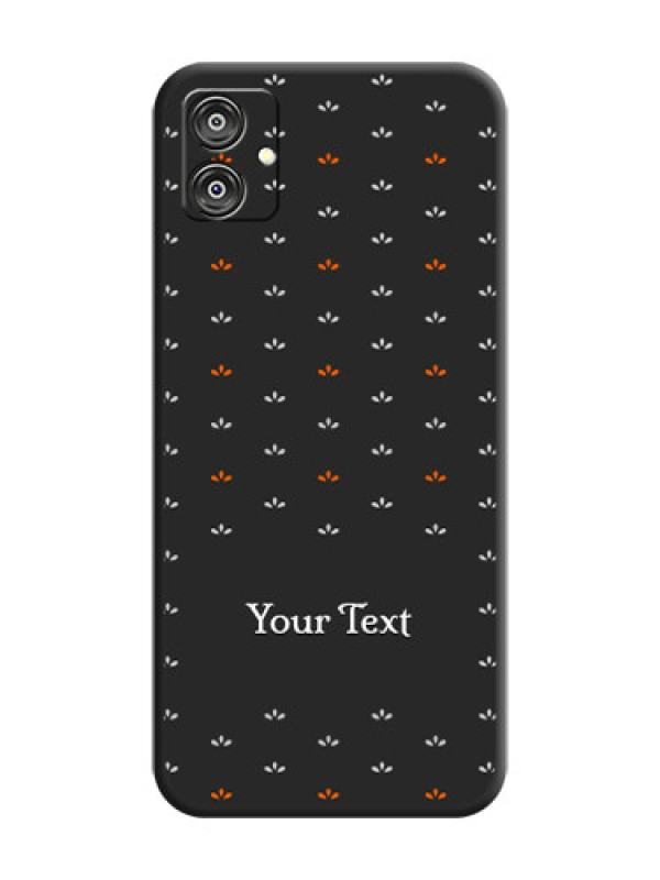 Custom Simple Pattern With Custom Text On Space Black Personalized Soft Matte Phone Covers - Galaxy F04