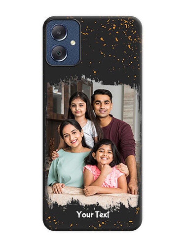 Custom Spray Free Design on Photo On Space Black Custom Soft Matte Mobile Back Cover - Galaxy F05