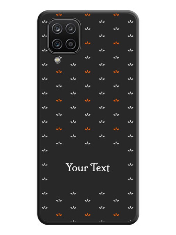 Custom Simple Pattern With Custom Text On Space Black Personalized Soft Matte Phone Covers -Samsung Galaxy F12