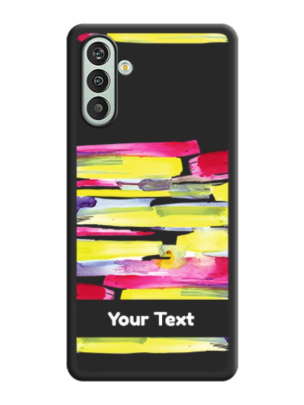Custom Brush Coloured on Space Black Personalized Soft Matte Phone Covers - Xamsung Galaxy F13 