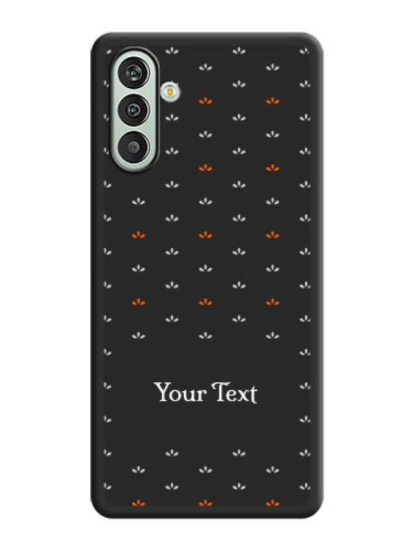Custom Simple Pattern With Custom Text On Space Black Personalized Soft Matte Phone Covers -Samsung Galaxy F13