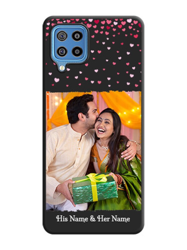 Custom Fall in Love with Your Partner  on Photo on Space Black Soft Matte Phone Cover - Galaxy F22