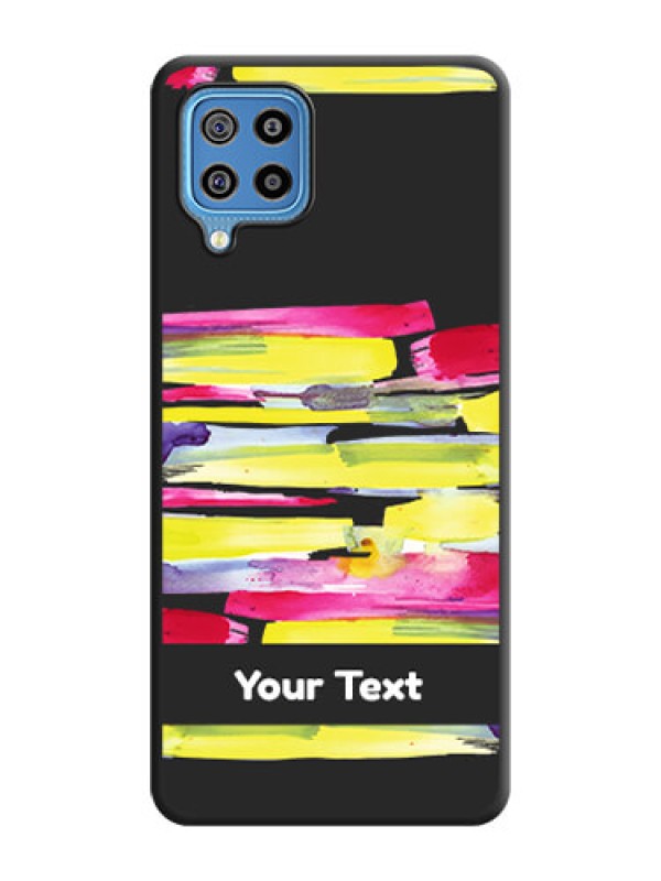 Custom Brush Coloured on Space Black Personalized Soft Matte Phone Covers - Galaxy F22
