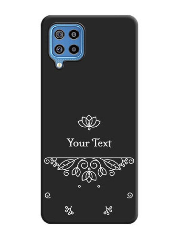 Custom Lotus Garden Custom Text On Space Black Personalized Soft Matte Phone Covers -Samsung Galaxy F22