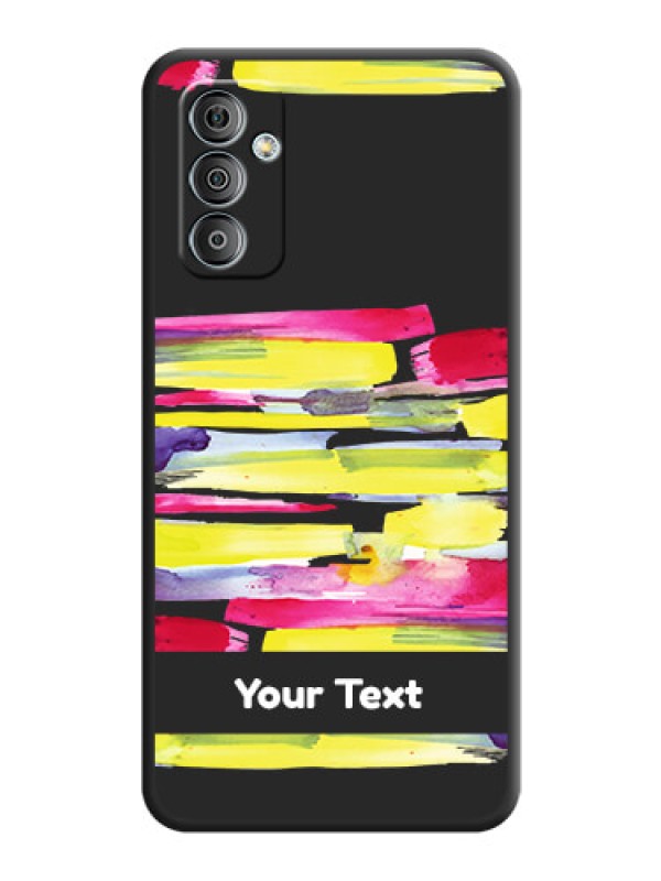 Custom Brush Coloured on Space Black Personalized Soft Matte Phone Covers - Galaxy F23