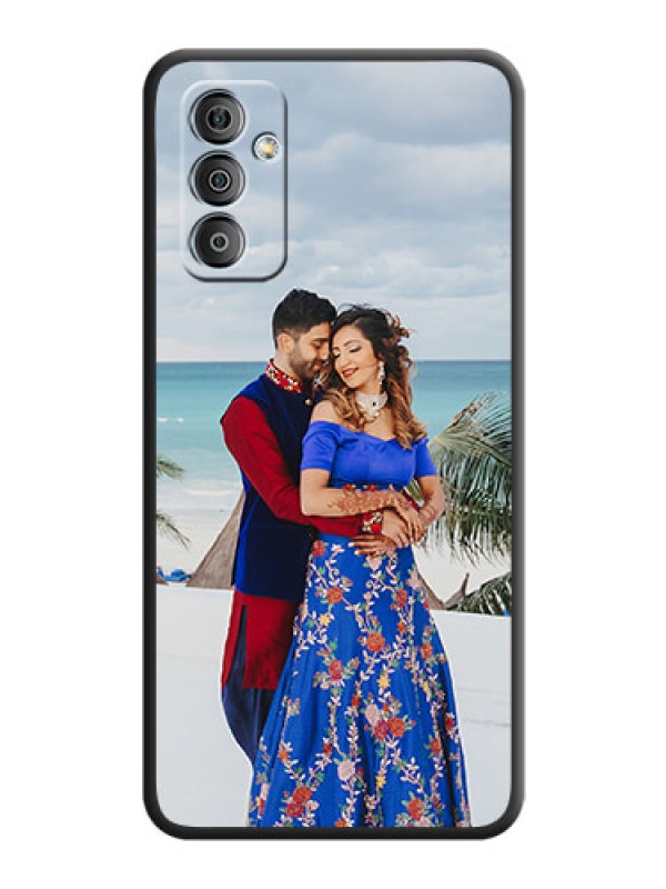 Custom Full Single Pic Upload On Space Black Personalized Soft Matte Phone Covers -Samsung Galaxy F23
