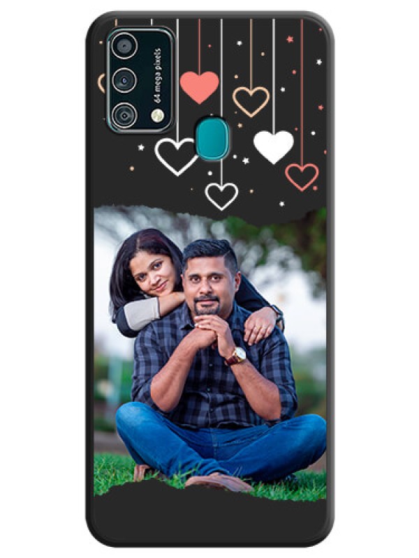 Custom Love Hangings with Splash Wave Picture on Space Black Custom Soft Matte Phone Back Cover - Galaxy F41