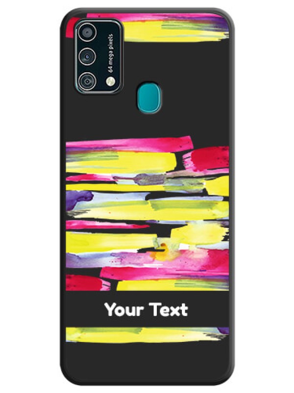 Custom Brush Coloured on Space Black Personalized Soft Matte Phone Covers - Galaxy F41