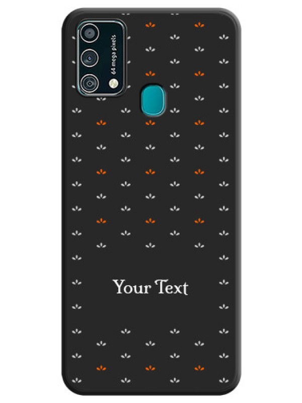 Custom Simple Pattern With Custom Text On Space Black Personalized Soft Matte Phone Covers -Samsung Galaxy F41