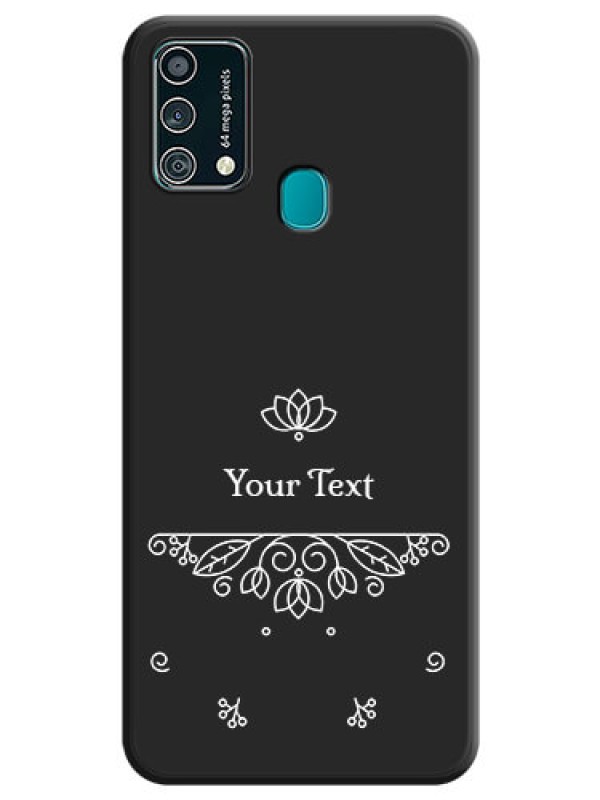 Custom Lotus Garden Custom Text On Space Black Personalized Soft Matte Phone Covers -Samsung Galaxy F41