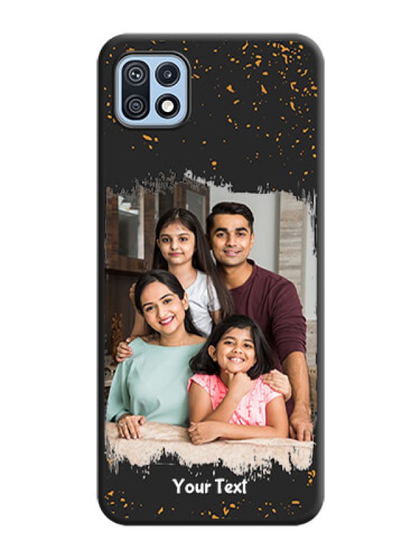 Custom Spray Free Design on Photo on Space Black Soft Matte Phone Cover - Galaxy F42 5G