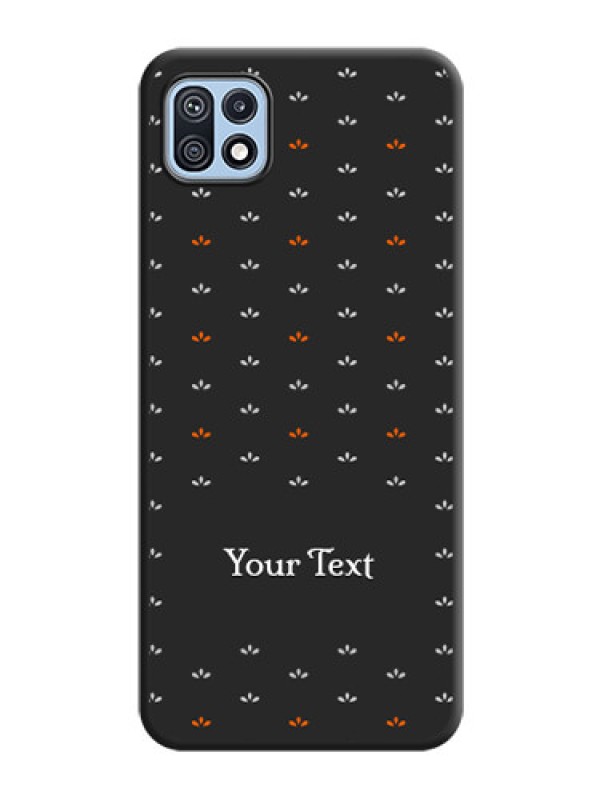 Custom Simple Pattern With Custom Text On Space Black Personalized Soft Matte Phone Covers -Samsung Galaxy F42 5G