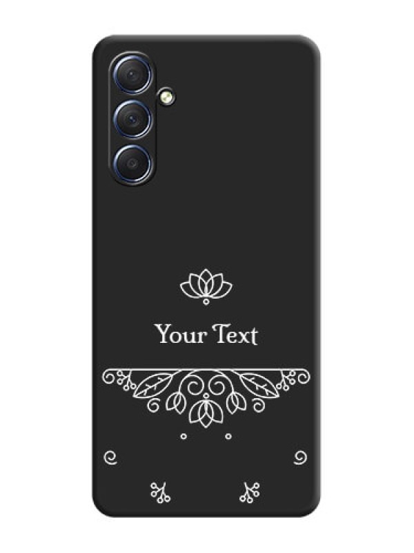 Custom Lotus Garden Custom Text On Space Black Personalized Soft Matte Phone Covers - Galaxy F54 5G