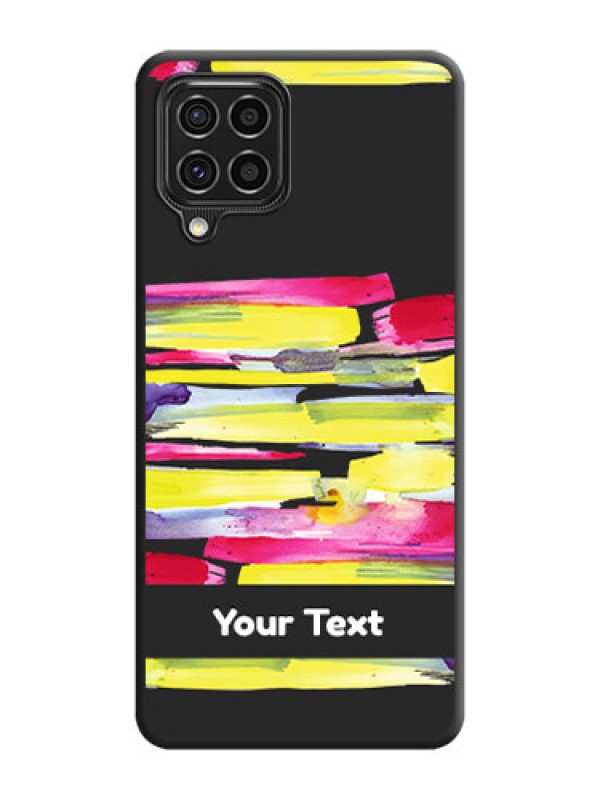 Custom Brush Coloured on Space Black Personalized Soft Matte Phone Covers - Galaxy F62