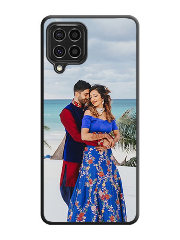 Custom Full Single Pic Upload On Space Black Personalized Soft Matte Phone Covers -Samsung Galaxy F62
