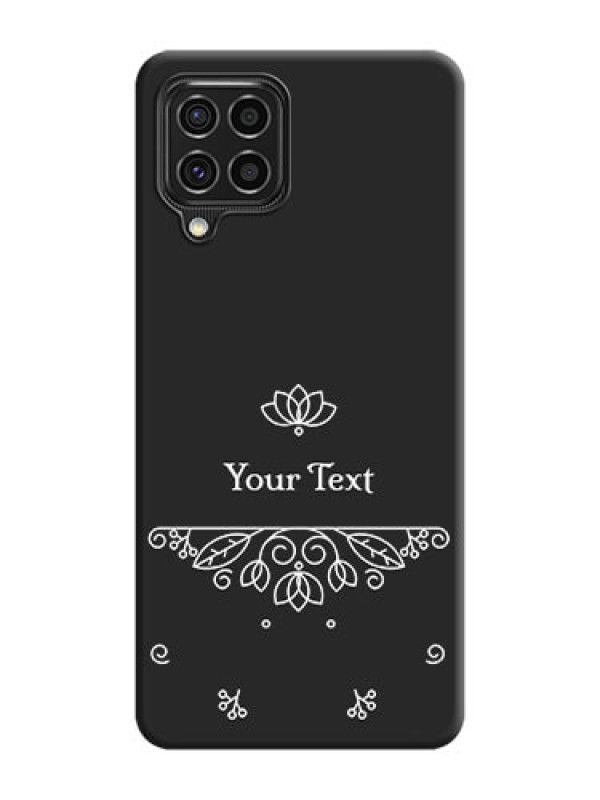 Custom Lotus Garden Custom Text On Space Black Personalized Soft Matte Phone Covers -Samsung Galaxy F62