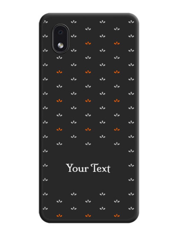 Custom Simple Pattern With Custom Text On Space Black Personalized Soft Matte Phone Covers -Samsung Galaxy M01 Core