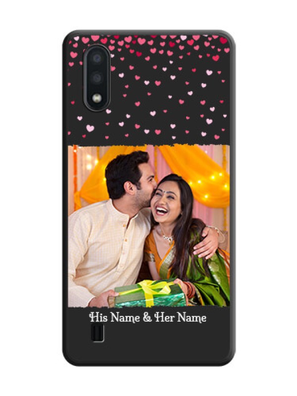 Custom Fall in Love with Your Partner  on Photo on Space Black Soft Matte Phone Cover - Galaxy M01
