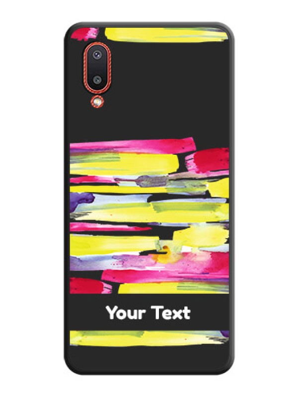 Custom Brush Coloured on Space Black Personalized Soft Matte Phone Covers - Galaxy M02