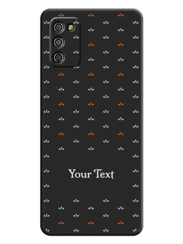 Custom Simple Pattern With Custom Text On Space Black Personalized Soft Matte Phone Covers -Samsung Galaxy M02S