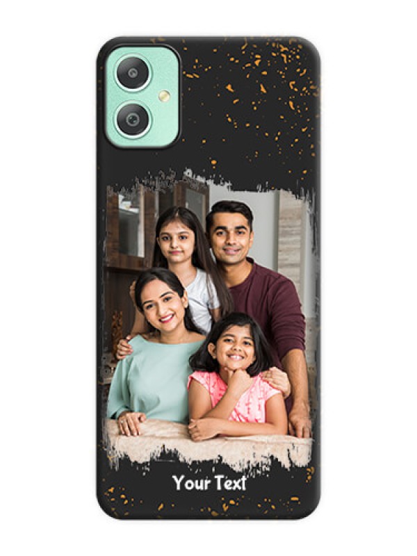 Custom Spray Free Design on Photo On Space Black Custom Soft Matte Mobile Back Cover - Galaxy M05