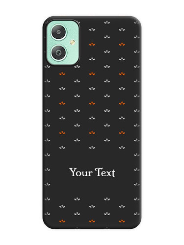 Custom Simple Pattern With Custom Text On Space Black Custom Soft Matte Mobile Back Cover - Galaxy M05