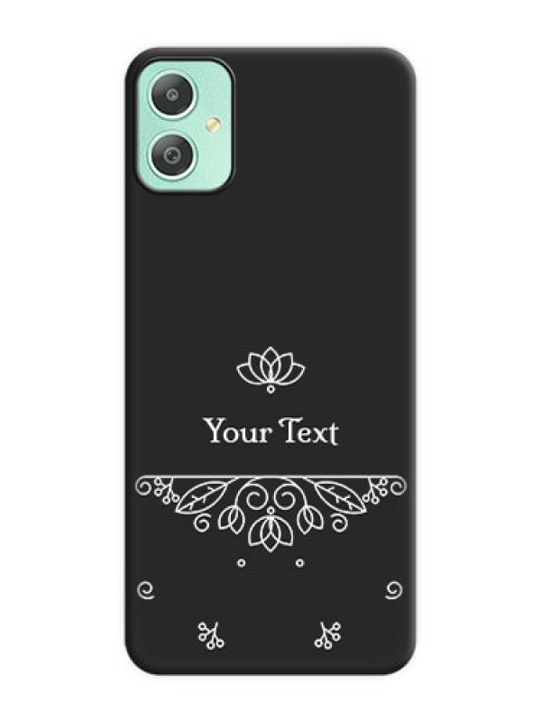 Custom Lotus Garden Custom Text On Space Black Custom Soft Matte Mobile Back Cover - Galaxy M05