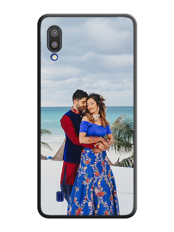 Custom Full Single Pic Upload On Space Black Personalized Soft Matte Phone Covers -Samsung Galaxy M10