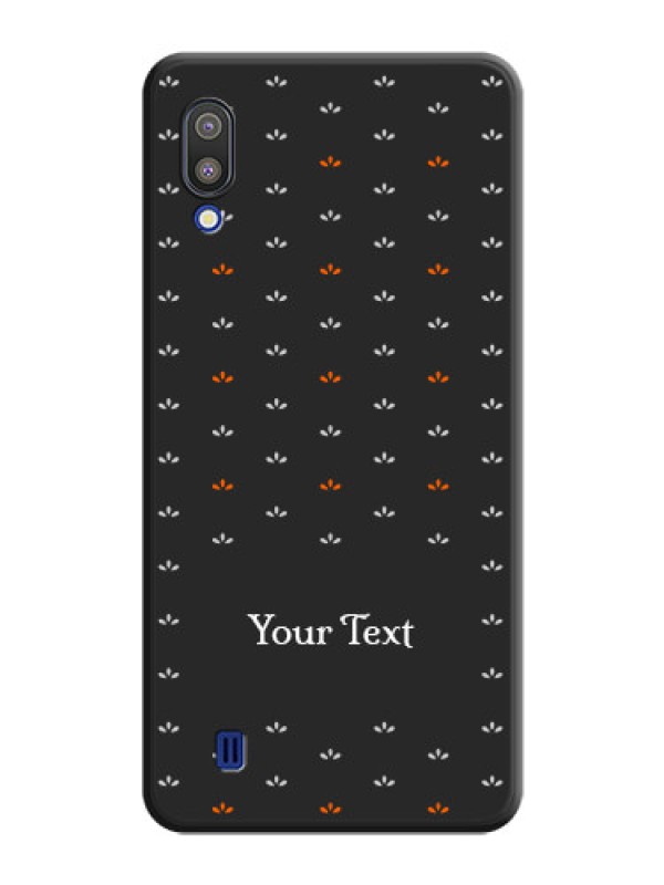 Custom Simple Pattern With Custom Text On Space Black Personalized Soft Matte Phone Covers -Samsung Galaxy M10