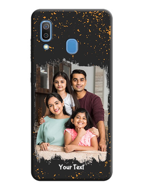 Custom Spray Free Design on Photo on Space Black Soft Matte Phone Cover - Galaxy M10s