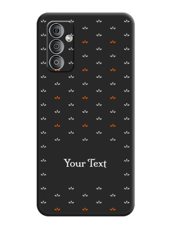Custom Simple Pattern With Custom Text On Space Black Personalized Soft Matte Phone Covers -Samsung Galaxy M13 4G