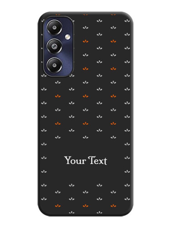 Custom Simple Pattern With Custom Text On Space Black Personalized Soft Matte Phone Covers - Galaxy M14 4G
