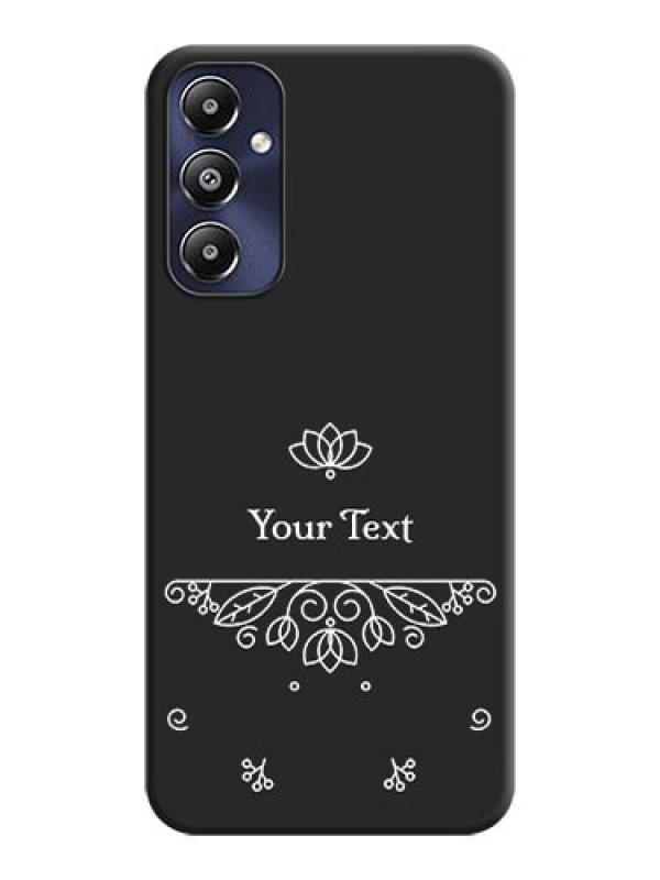 Custom Lotus Garden Custom Text On Space Black Personalized Soft Matte Phone Covers - Galaxy M14 4G