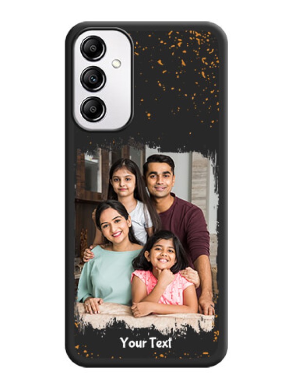 Custom Spray Free Design on Photo on Space Black Soft Matte Phone Cover - Galaxy M14 5G