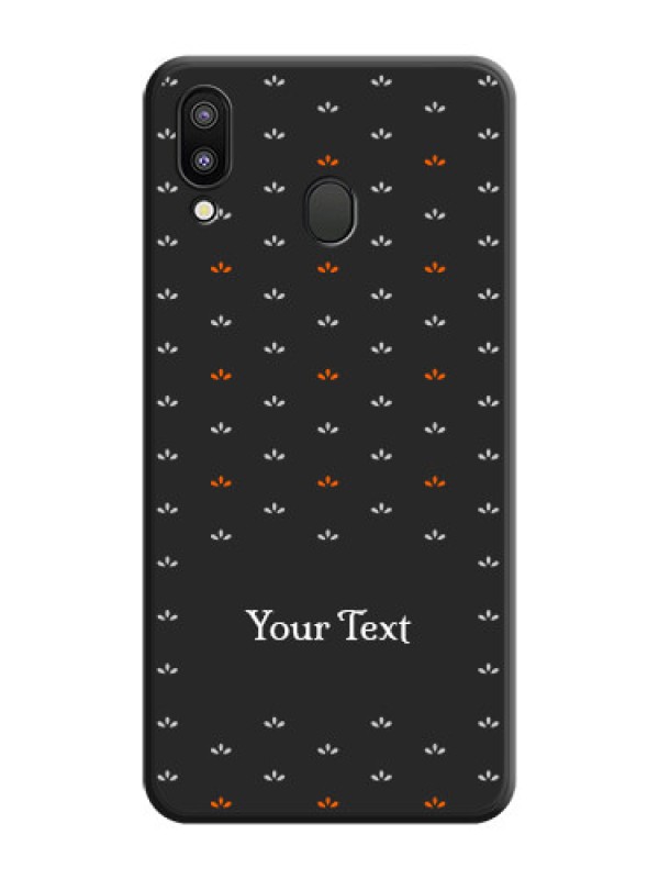 Custom Simple Pattern With Custom Text On Space Black Personalized Soft Matte Phone Covers -Samsung Galaxy M20