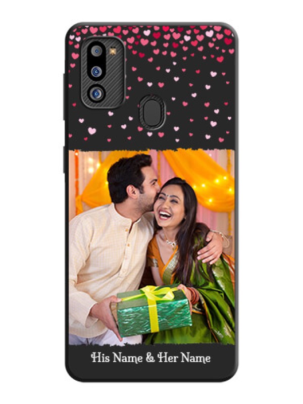 Custom Fall in Love with Your Partner  on Photo on Space Black Soft Matte Phone Cover - Galaxy M21 2021 Edition