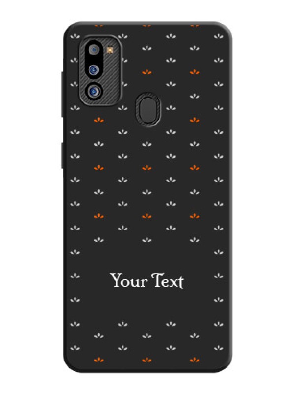 Custom Simple Pattern With Custom Text On Space Black Personalized Soft Matte Phone Covers -Samsung Galaxy M21 2021
