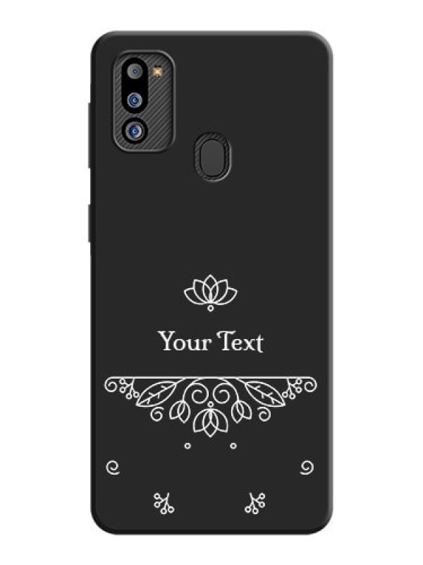 Custom Lotus Garden Custom Text On Space Black Personalized Soft Matte Phone Covers -Samsung Galaxy M21 2021
