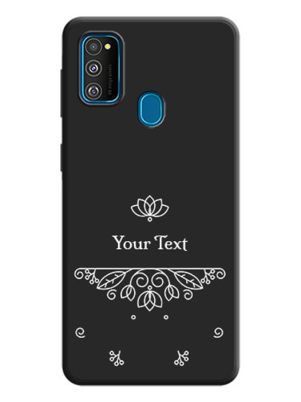 Custom Lotus Garden Custom Text On Space Black Personalized Soft Matte Phone Covers -Samsung Galaxy M21