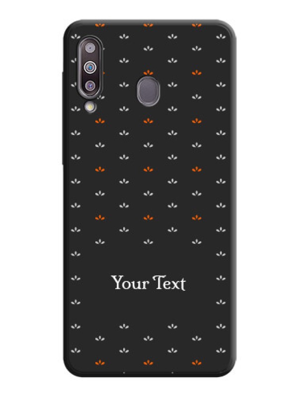 Custom Simple Pattern With Custom Text On Space Black Personalized Soft Matte Phone Covers -Samsung Galaxy M30