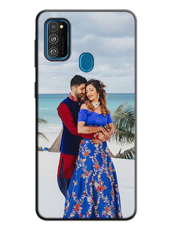 Custom Full Single Pic Upload On Space Black Personalized Soft Matte Phone Covers -Samsung Galaxy M30S