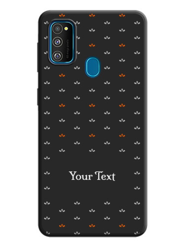 Custom Simple Pattern With Custom Text On Space Black Personalized Soft Matte Phone Covers -Samsung Galaxy M30S