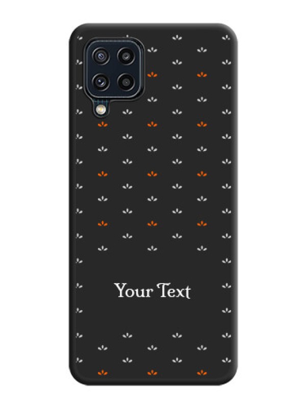 Custom Simple Pattern With Custom Text On Space Black Personalized Soft Matte Phone Covers -Samsung Galaxy M32 4G Prime Edition