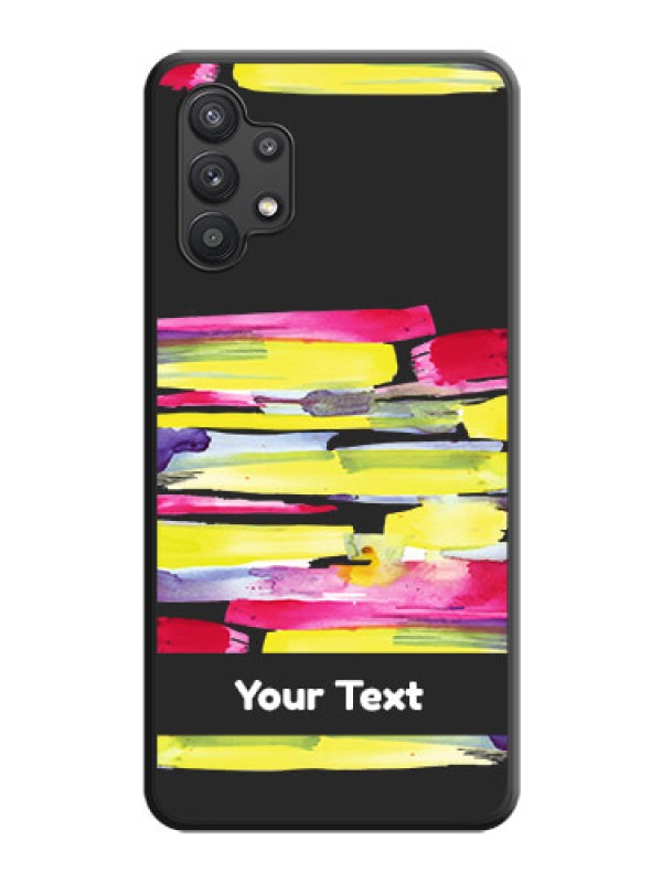 Custom Brush Coloured on Space Black Personalized Soft Matte Phone Covers - Galaxy M32 5G