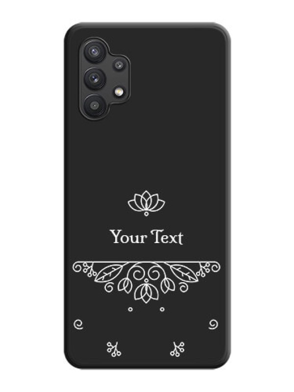 Custom Lotus Garden Custom Text On Space Black Personalized Soft Matte Phone Covers -Samsung Galaxy M32 5G